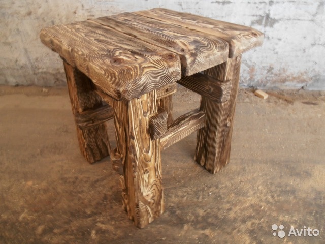 Tabouret brossé