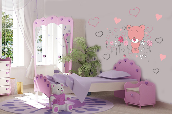 Décor de chambre d'enfants