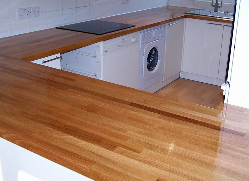 Plan de travail en bois