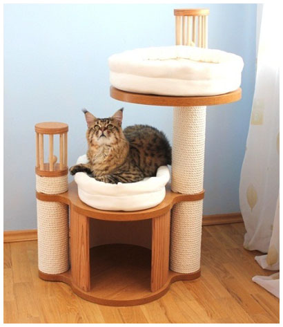Meubles exclusifs pour animaux de compagnie avec un crochet