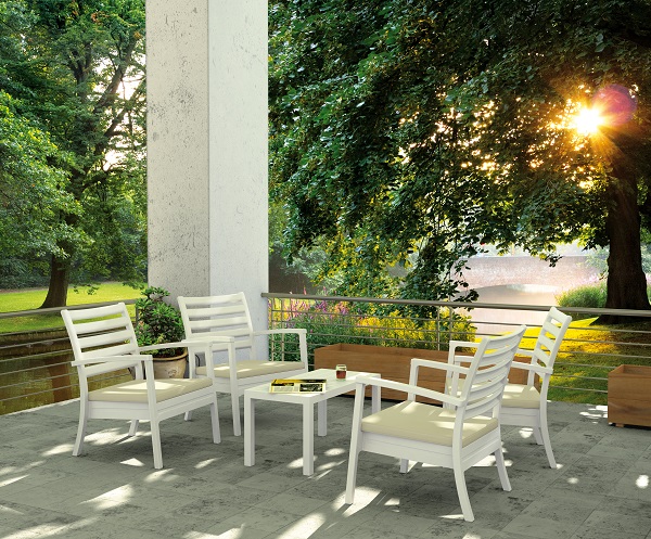 Ensemble de meubles de terrasse en plastique