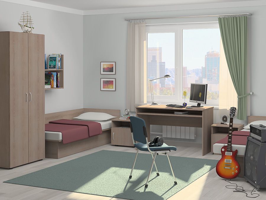 De beaux meubles dans une direction moderne