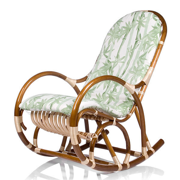 Fauteuil à bascule Verba bambou vert