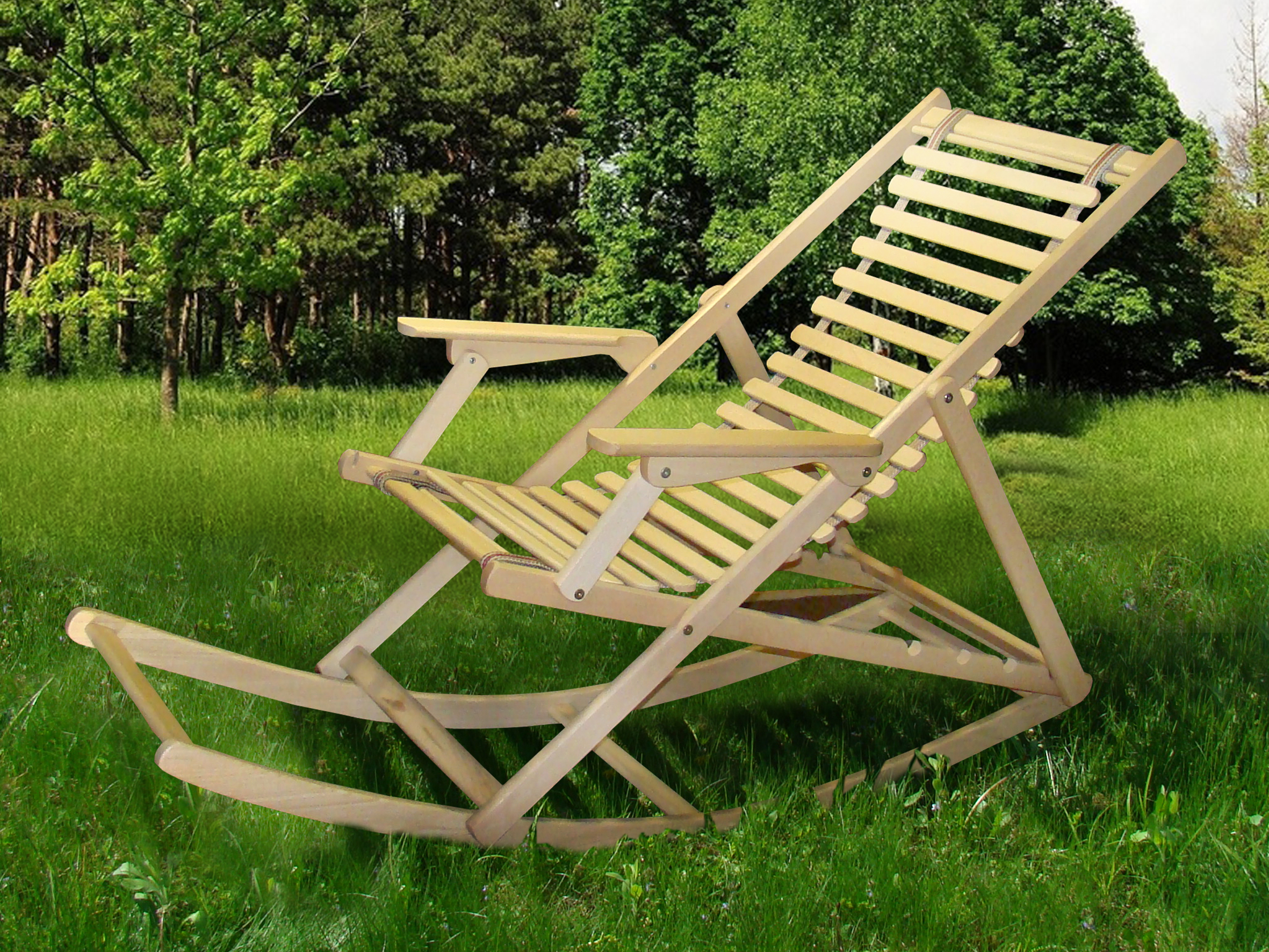Fauteuil à bascule pour la rue