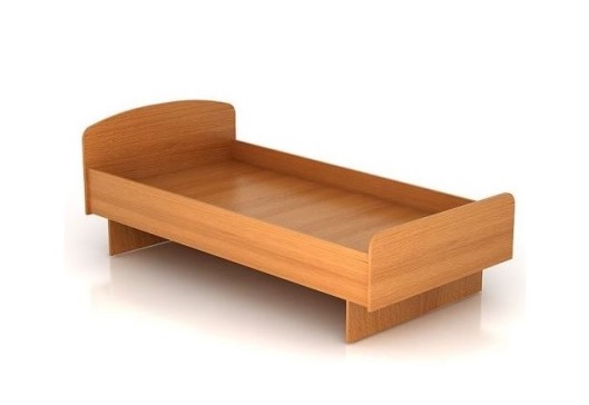 Lit en bois aggloméré