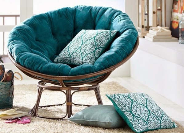 Chaise ronde en osier
