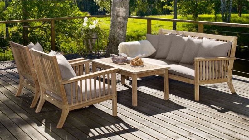 Meubles pour chalets en teck