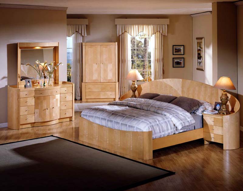 Mobilier de chambre à coucher à base de matériaux naturels