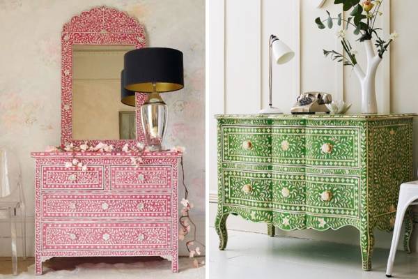 Meubles de bricolage sous l'intérieur dans le style indien