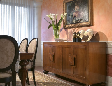 Buffet bas marron