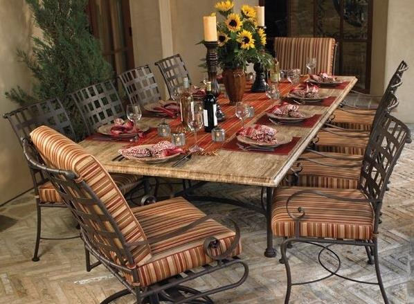 Groupe de repas en terrasse