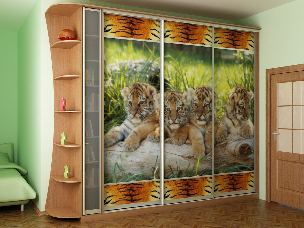 Dessin à part entière sur l'armoire