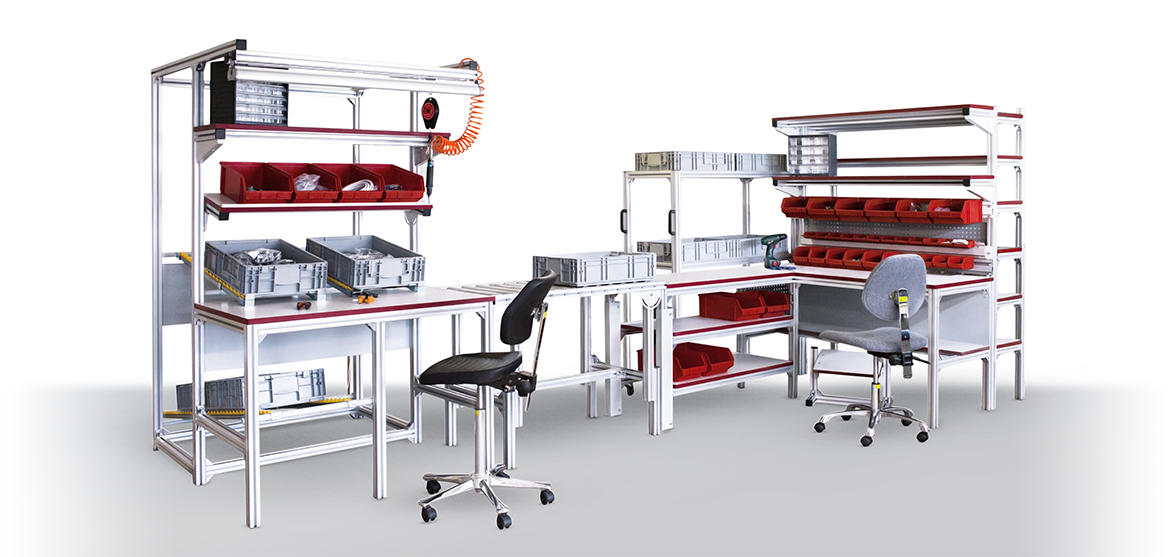 Mobilier industriel à partir d'un profil structurel