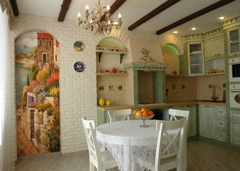La Provence à l'intérieur de la cuisine