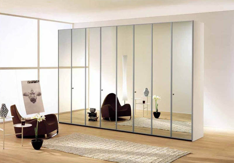Miroir d'armoire battante