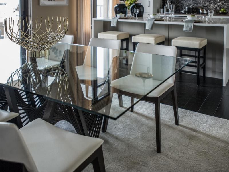 Table en verre