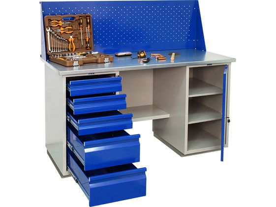 Table avec tiroirs