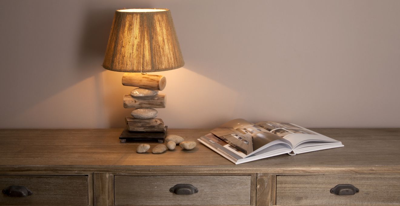 Lampe en bois