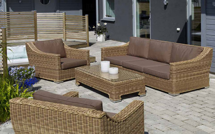 Mobilier de terrasse confortable