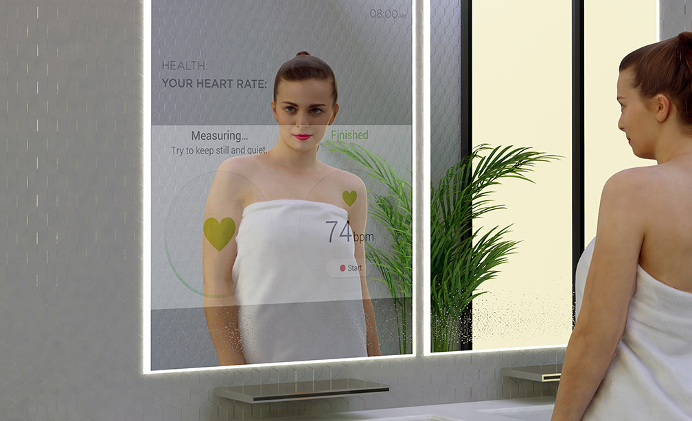 La salle de bain contiendra des miroirs intelligents.