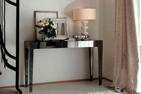 Console miroir avec tiroir
