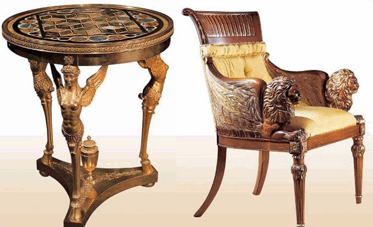 Meubles anciens de style Empire
