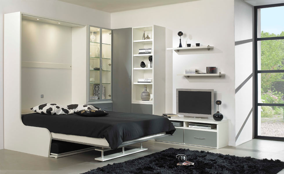 Intérieur noir et blanc