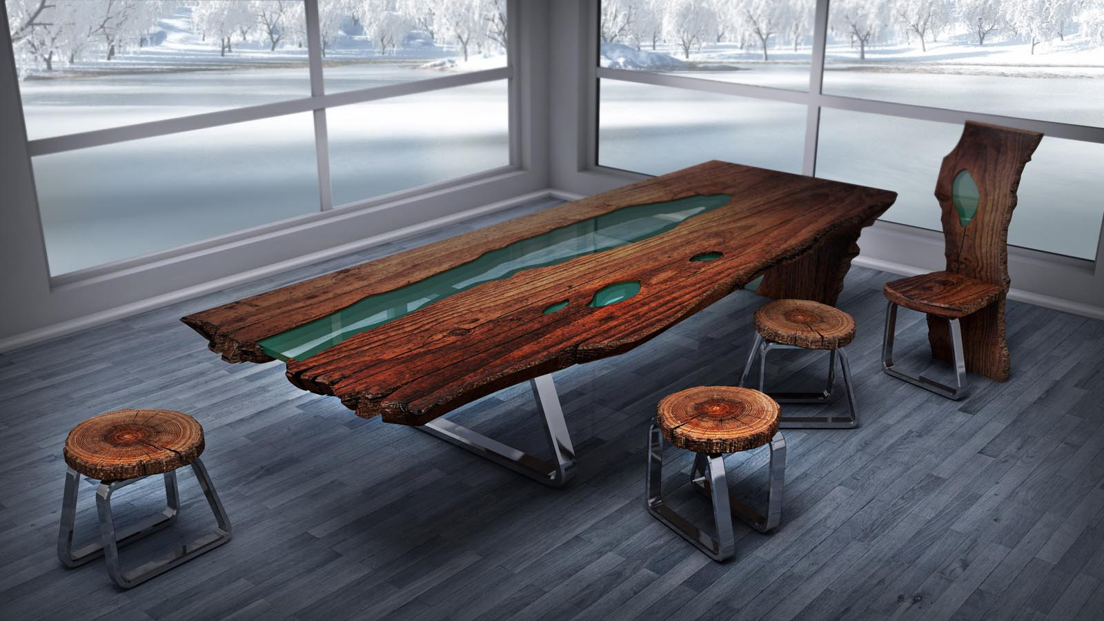 Qu'est-ce qu'une table de rivière