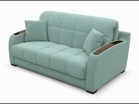Canapé accordéon turquoise