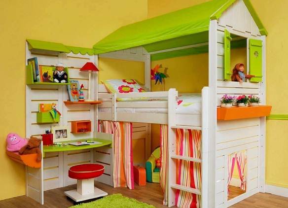 Meubles superposés pour fille