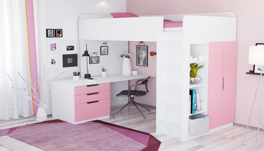 Lits superposés et meubles de table