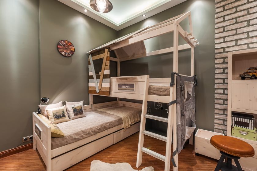 Petit lit superposé moderne