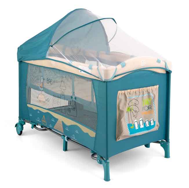 Nuances bleues d'un lit pour dormir