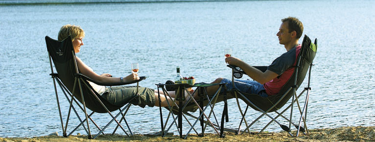 Chaises de camping avec cadre confortable