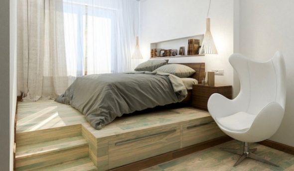 Podium de lit à l'intérieur
