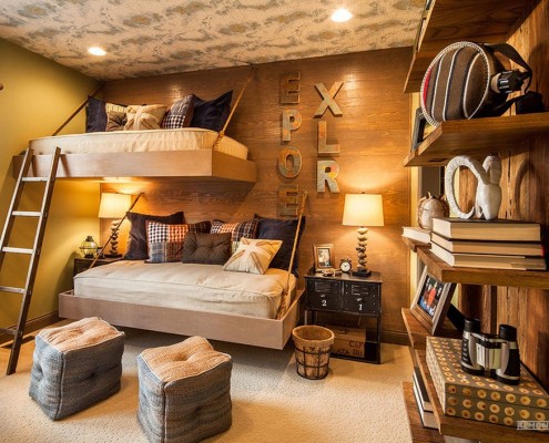 Étagère de lit pour la chambre