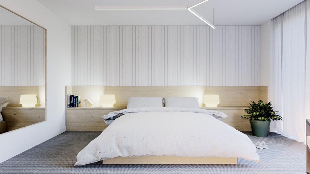 Lit de style minimaliste