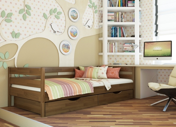 Lits en bois massif