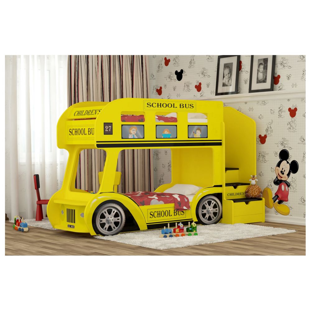 Mobilier jaune pour un enfant