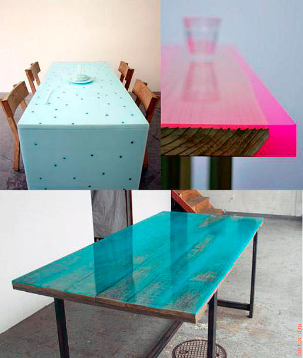 Objets intérieurs en époxy-Tables