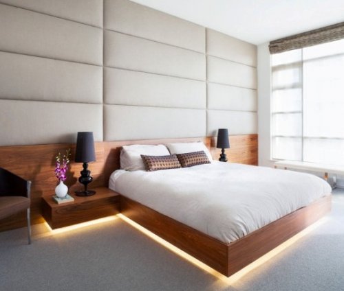 L'utilisation d'une bande LED à l'intérieur de la chambre