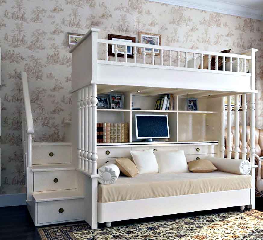 Exemples d'aménagement pratique de la chambre d'un enfant