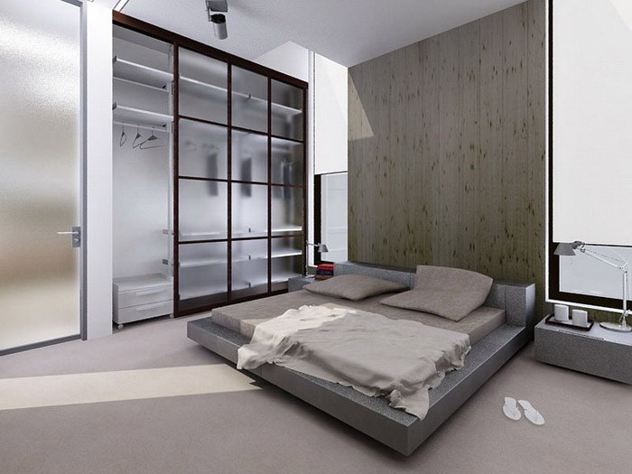 Les matériaux de meubles transparents agrandissent visuellement la chambre