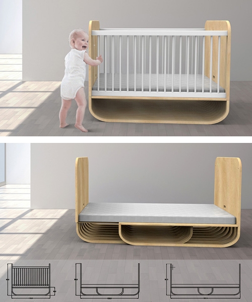 Lit bébé en pleine croissance