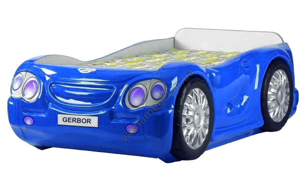 Lit à thème bleu pour garçon