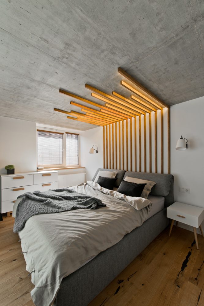 Chambre de style loft