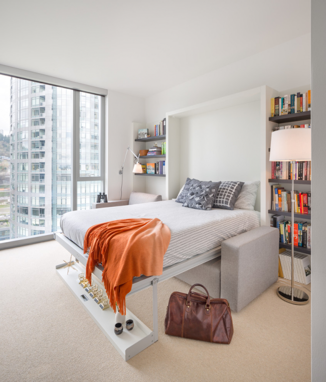 Ce modèle de lit s'intègre bien dans n'importe quel intérieur