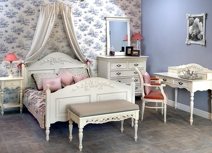 Style provençal confortable dans la chambre