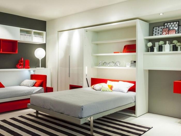 Lit fonctionnel intégré pour dormir