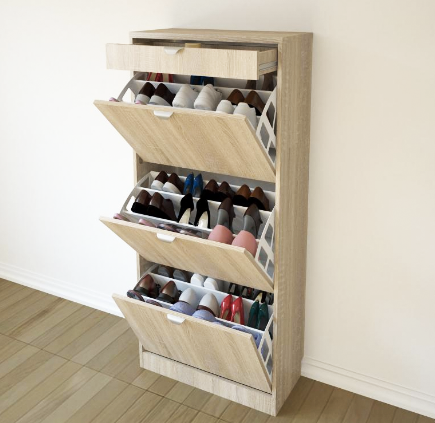 Étagère à chaussures à cadre fermé